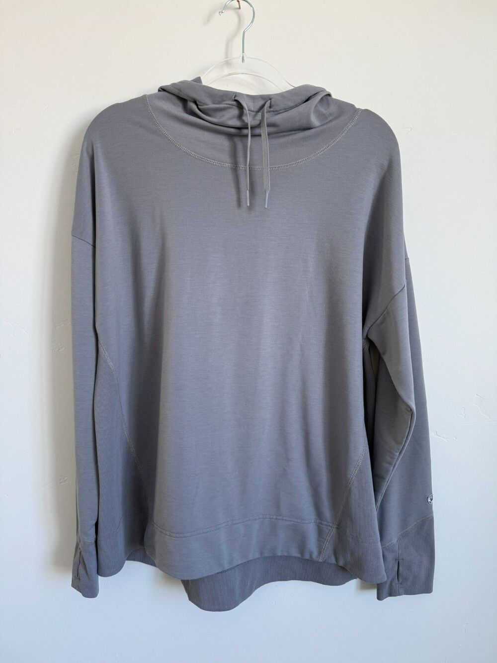 Kuhl Hoodie Women’s Gray Currant Rhea Hoody Stretch Thumbholes Size XL